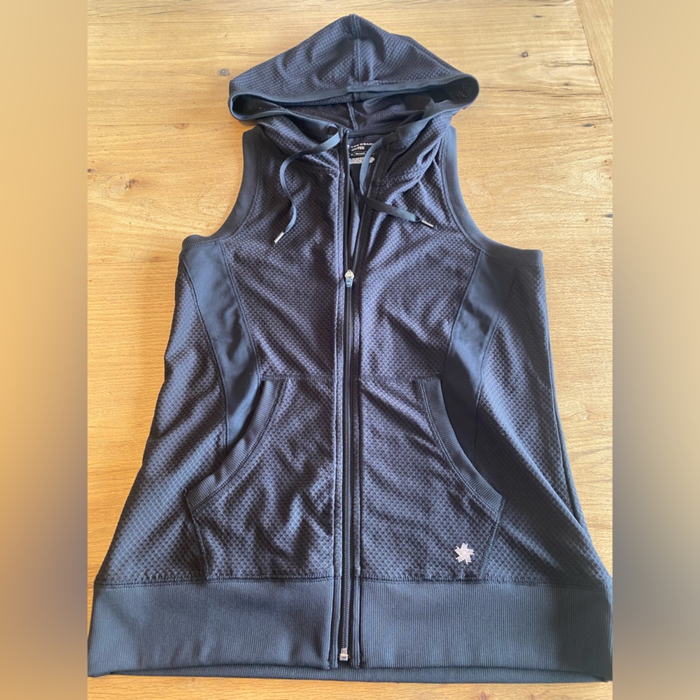 Tek Gear‎ Charcoal Sleeveless Zip-Up Hoodie Medium Preloved